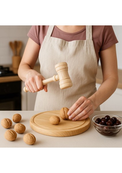 Ahşap Tokmak 26 cm – Zeytin ve Ceviz Kırma Için Ağır Dayanıklı Mutfak Tokmağı fiyatları