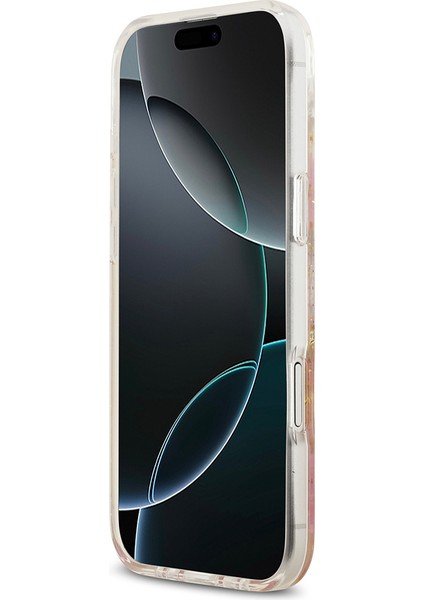 iPhone 17 Air Uyumlu Kılıf Guess Lisanslı M-Safe Şarj Özellikli Transparan Resin Flowers Kapak Pembe indirimleri