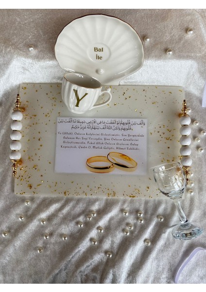 Kişiye Özel Dualı Söz Tepsisi,nişan Tepsisi,damat Kahvesi Tepsisi