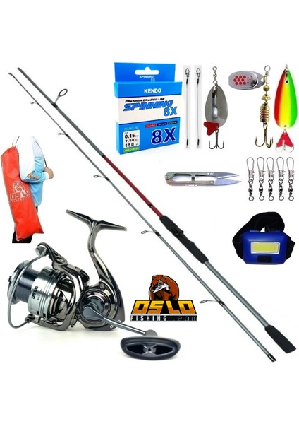 Next 4000 210CM 10-30GR Oslo Big Bass Turna Spin Olta Takımı Seti