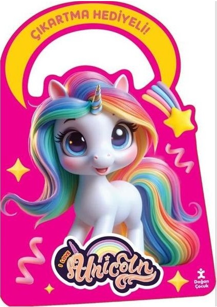 Unicorn Işıltılı Çantam Boyama Kitabı