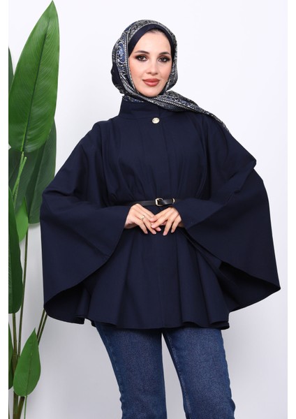 Lacivert Kemerli Gabardin Panço modelleri