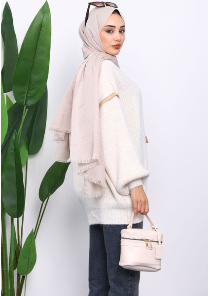 Krem Balon Kol Düğmeli Triko Hırka modelleri