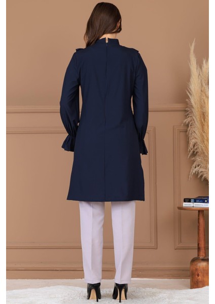 Asel Tunik Pantolon Ikili Tesettür Takım Lacivert fırsatları