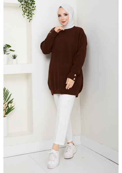 Kadın Kolu Taşlı Tunik -PMK487