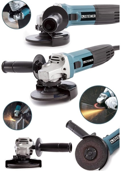 Alman 2600 Watt Profesyonel Metal Şanzıman Avuç Içi Spiral Taşlama Makinesi