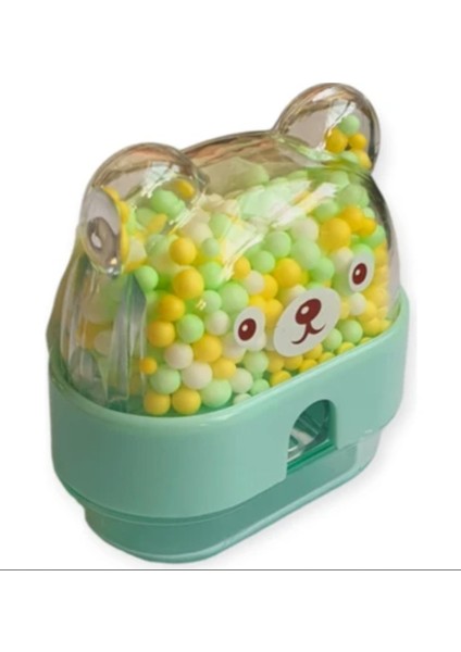 Renkli Köpüklü Boncuklu Kalemtıraş – Eğlenceli ve Şirin Tasarım