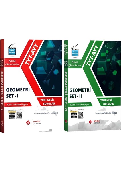 Tyt Ayt Geometri Set 1 ve 2 Seti 2 Kitap