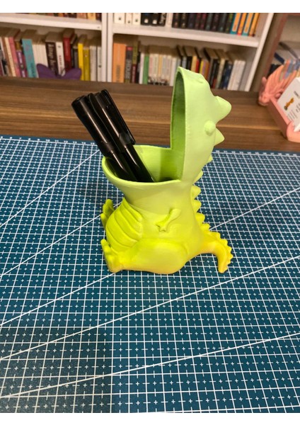 🦕 Yeşil Dinozor Kalemlik – Sevimli ve Eğlenceli Masa Düzeni modelleri