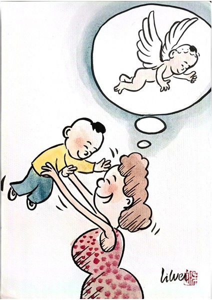 Lie Wei 29X21CM Orijinal Karikatür Tablo modelleri