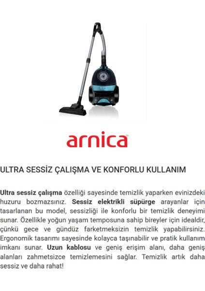 Turbo Başlıklı Premium Kumandalı Torbasız Süpürge, 3 Yıl Garantili Yeşil modelleri