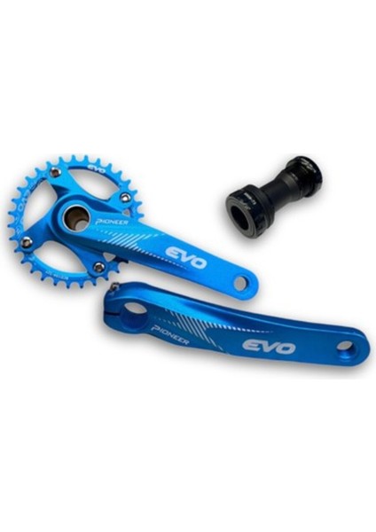 Evo 32T Mavi Hollowtech Göbek Tek Yaprak Aynakol