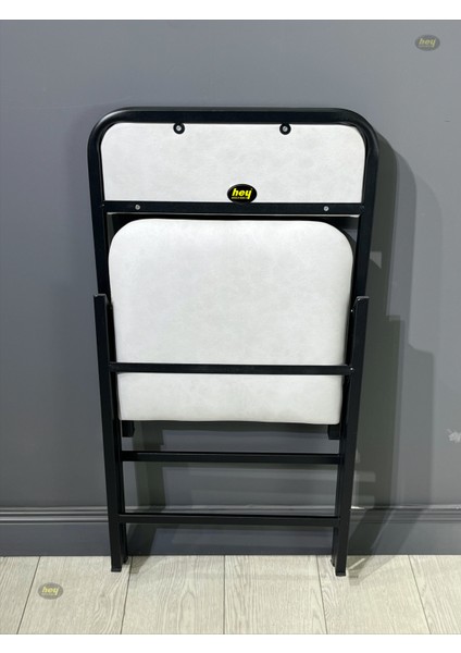 Hey Katlanır Mutfak Sandalyesi Yemek Balkon Bahçe Otel Kafe Katlanır Sandalyesi Kirli Beyaz