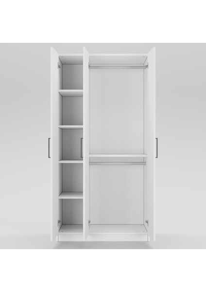 3 Kapaklı Elbise Dolabı 180X90X55CM 01102501 fiyatları