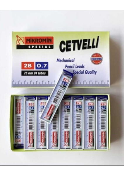 Mikro 0.7 mm Kurşun Kalem Ucu – Cetvelli 24’lü Ekonomik Paket fiyatları
