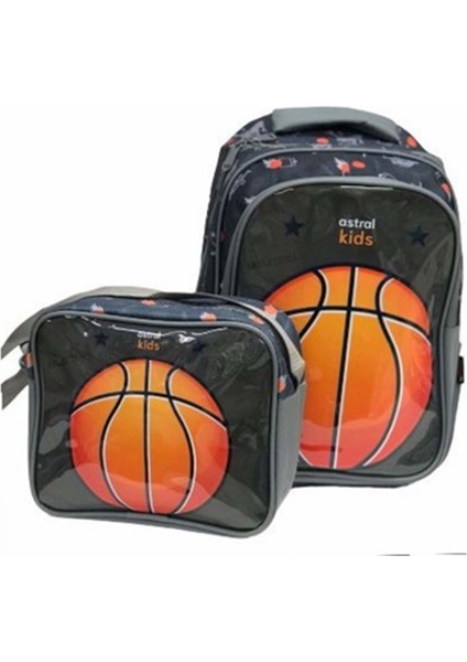 Kids 2’li Ilkokul Çanta Seti – 2 Gözlü, Beslenme Çantalı, Basketbol Temalı fiyatları