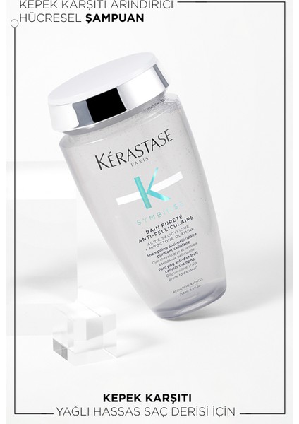 Symbiose Yağlı Saç Derisi Için Hücresel Kepek Karşıtı Saç Bakım Seti