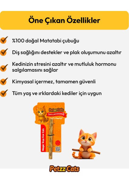 Stick Monster Matatabi ve Çıngırak Sesli Peluş Kedi Oyuncağı modelleri