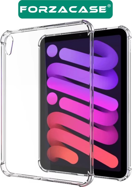 iPad Mini 6. Nesil 2021 8.3 Inch A2568 ile Uyumlu Anti Shock Silikon Kılıf Şeffaf - FC014 modelleri