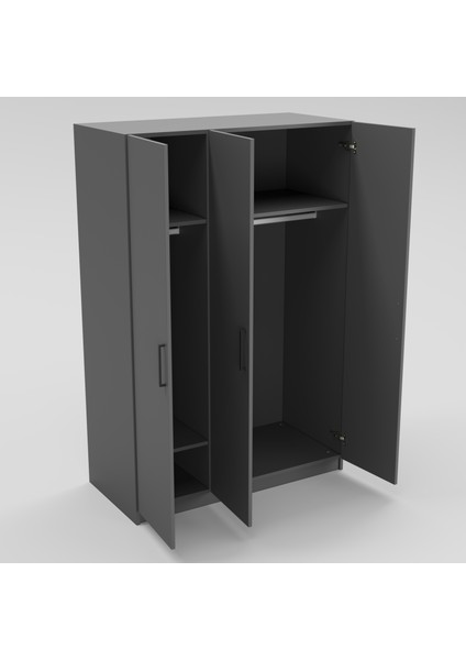 3 Kapaklı Elbise Dolabı 180X120X55CM 02102501 fiyatları