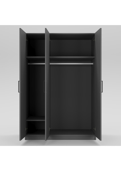 3 Kapaklı Elbise Dolabı 180X120X55CM 02102501 modelleri