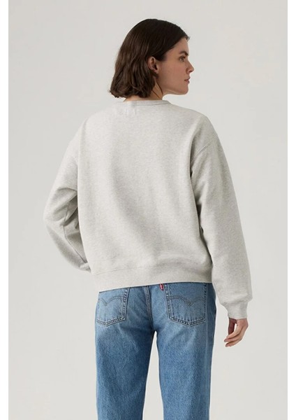 Kadın Iconic Heritage Gri Sweatshirt - 003VM-0001 fiyatları