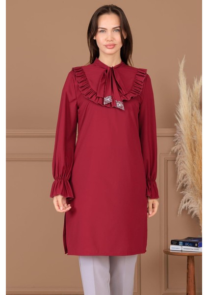 Asil Tesettür Tunik Bordo