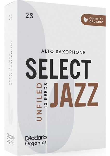 D'addario Woodwinds Organic Select Jazz Unfiled Alto Saksafon Kamışı No:2 Soft fiyatları