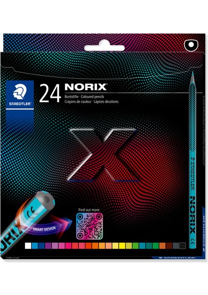 - Wiz Design / 186 C24 Norıx Renkli Kuruboya Parlak Renkler 24'lü