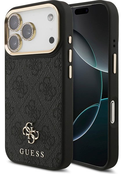 iPhone 17 Pro Guess Lisanslı 4g ve Yazı Logolu Kılıf&ekran&lens Koruyucu 3in1 Aksesuar Seti Siyah fiyatları