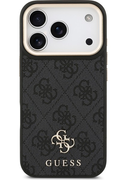 iPhone 17 Pro Guess Lisanslı 4g ve Yazı Logolu Kılıf&ekran&lens Koruyucu 3in1 Aksesuar Seti Siyah indirimleri