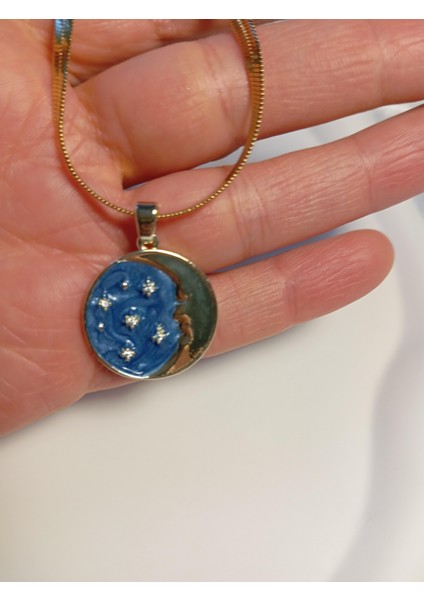 Gece Figürlü Çelik Kolye fiyatları