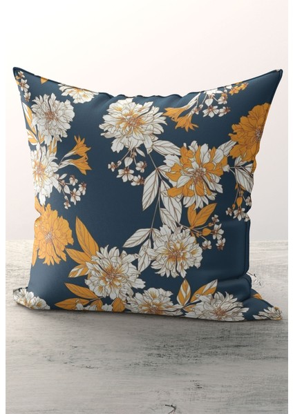 Micro Kumaş Dijital Baskı Fermuarlı 43*43 cm Kırlent Kılıfı