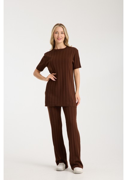 Çizgili Relax Fit Ikili Takım