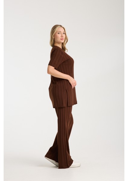 Çizgili Relax Fit Ikili Takım indirimleri