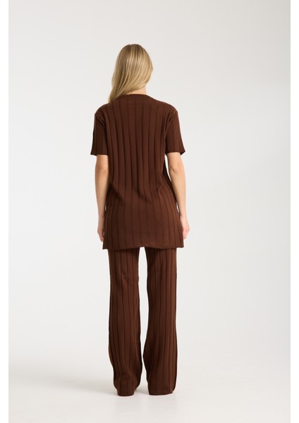 Çizgili Relax Fit Ikili Takım