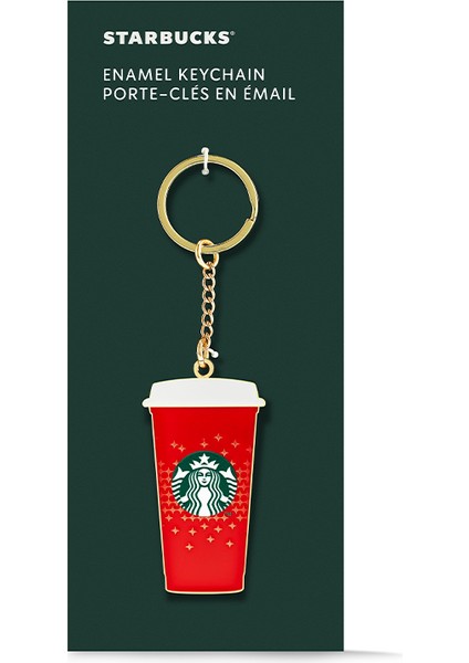 Starbucks® Anahtarlık - Kırmızı Sıcak Içecek Bardağı Tasarımlı - 11174729