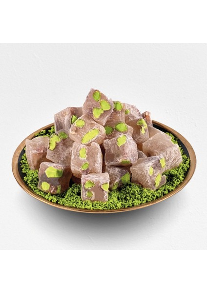 Antep Fıstıklı (1000 gr, Nişastalı) Çifte Kavrulmuş Lokum