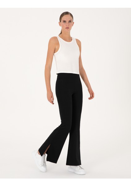 Kadın Siyah Flare Fit Tayt 50314957-VR046 modelleri