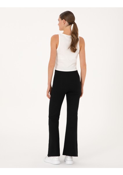 Kadın Siyah Flare Fit Tayt 50314957-VR046 fırsatları