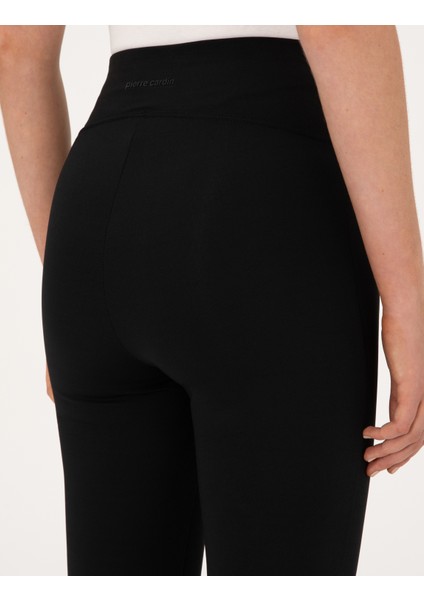 Kadın Siyah Flare Fit Tayt 50314957-VR046