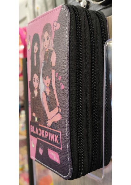 3 Bölmeli Blackpink Figürlü Kalem Kutusu/çantası modelleri
