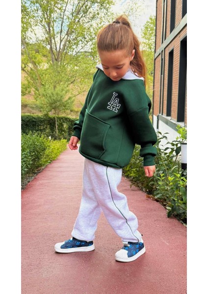 Kapüşonlu Oversize Çocuk Eşofman Takımı modelleri