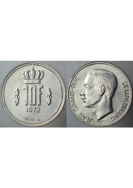 Lüksemburg 10 Frank 1972.