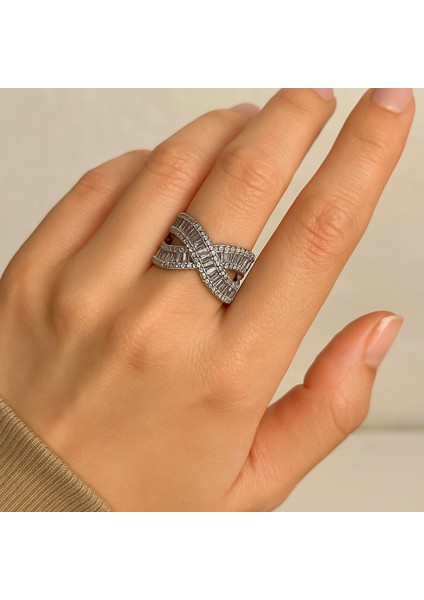 Bakır Zirkon Taşlı Geniş x Tasarım Yüzük” fiyatları