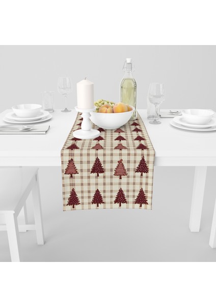 Dijital Baskılı Runner - Yılbaşı / Christmas Desenli - 140X40 cm fiyatları