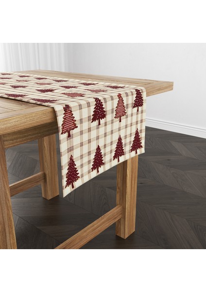 Dijital Baskılı Runner - Yılbaşı / Christmas Desenli - 140X40 cm fırsatları