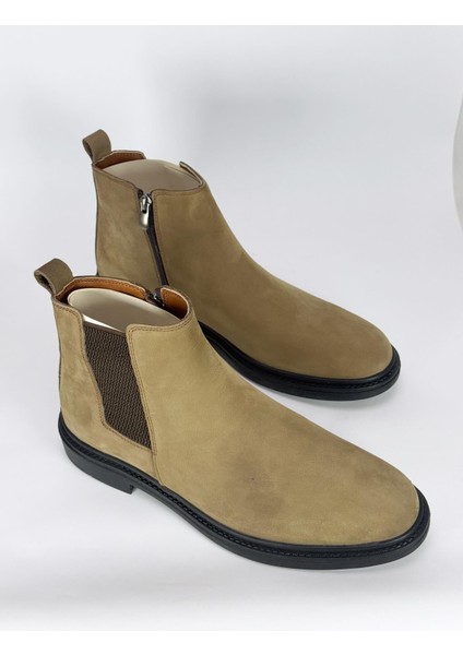 Içi Dışı Hakiki Deri Italyan Tasarım Chelsea Erkek Bot