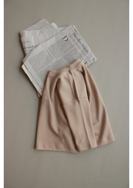 Vizon Nakışlı Oversize Uzun Kollu T-Shirt fırsatları