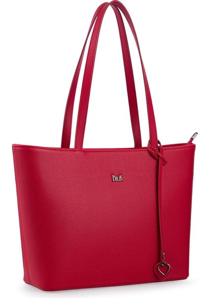 Logo Detaylı Kırmızı Kadın Omuz Çantası Blkf Aqua fiyatları